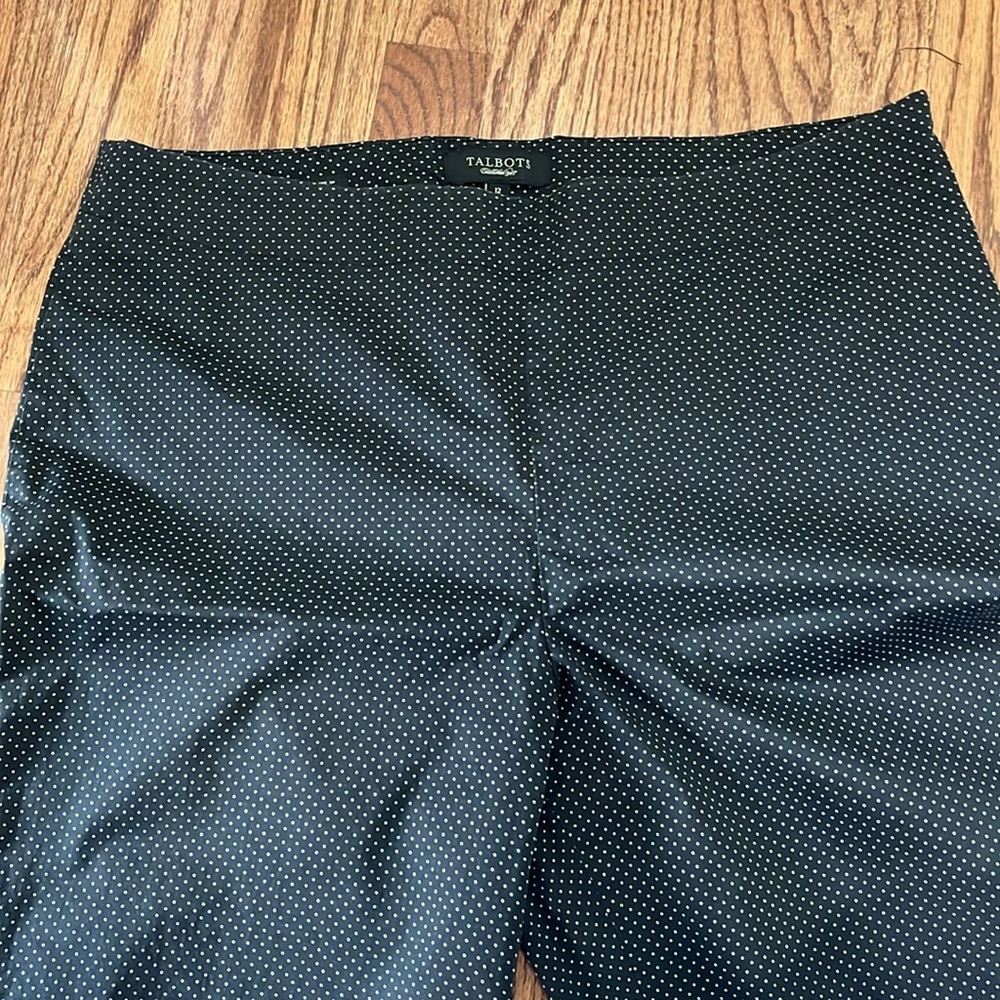 Talbots Black and White Polka Dot Trousers - Picture 3 of 9